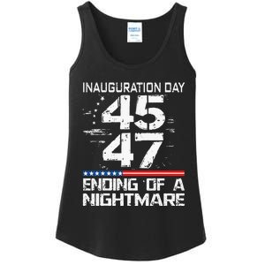 Inauguration 2025 Ending Of A Nightmare Trump 47th President Ladies Essential Tank