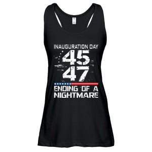 Inauguration 2025 Ending Of A Nightmare Trump 47th President Ladies Essential Flowy Tank