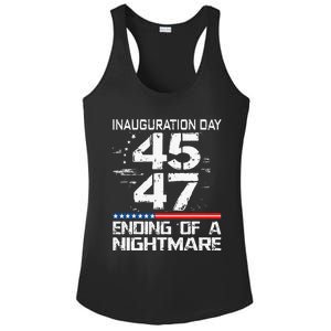 Inauguration 2025 Ending Of A Nightmare Trump 47th President Ladies PosiCharge Competitor Racerback Tank