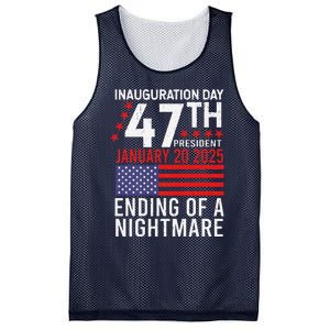 Inauguration 2025 Ending Of A Nightmare Trump 47th President Mesh Reversible Basketball Jersey Tank