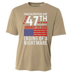 Inauguration 2025 Ending Of A Nightmare Trump 47th President Cooling Performance Crew T-Shirt