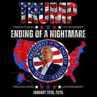 Inauguration 2025 Ending Of A Nightmare President Donald J Trump Backpack