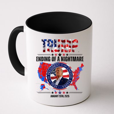 Inauguration 2025 Ending Of A Nightmare President Donald J Trump Mug