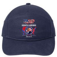 Inauguration 2025 Ending Of A Nightmare President Donald J Trump 7-Panel Snapback Hat