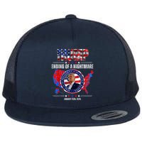 Inauguration 2025 Ending Of A Nightmare President Donald J Trump Flatbill Hat