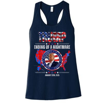 Inauguration 2025 Ending Of A Nightmare President Donald J Trump Womens Tank Top