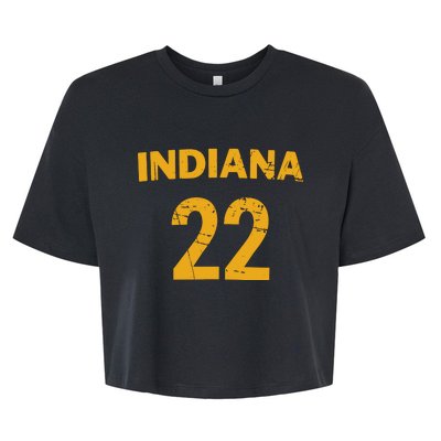 Indiana 22 Bella+Canvas Jersey Crop Tee