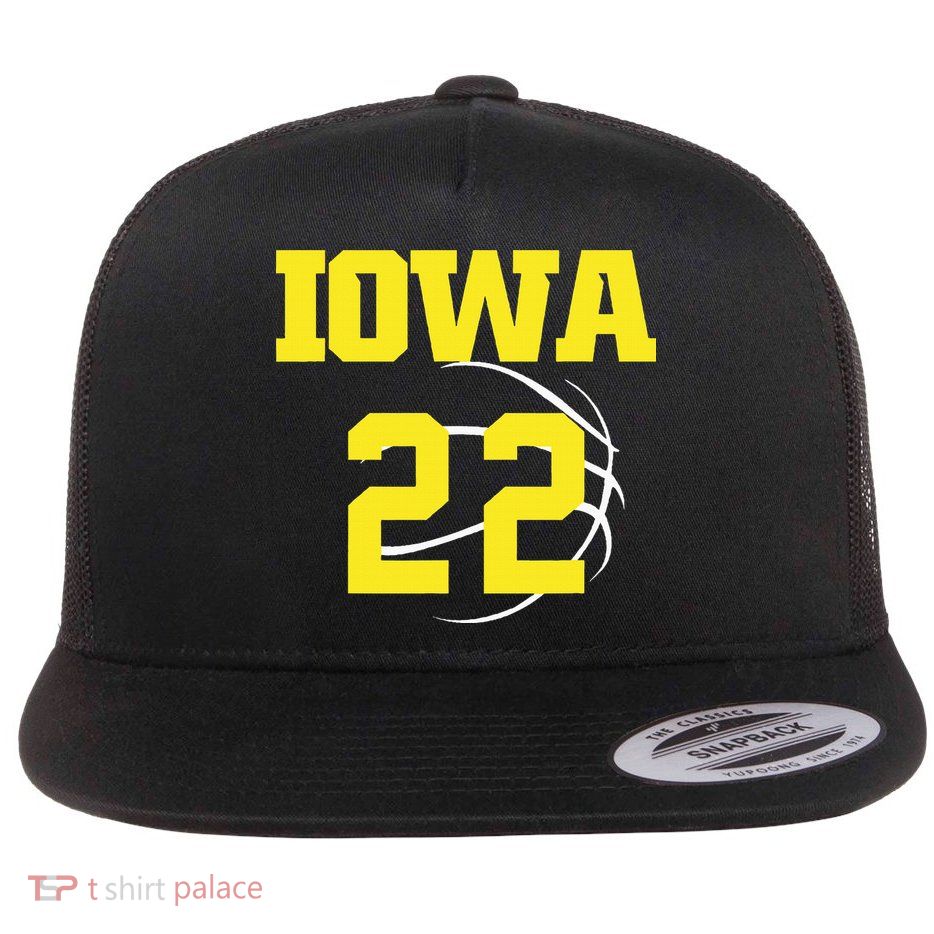 IOWA 22 Jersey 22 Golden Yellow Sports Team Jersey Number Flatbill Hat