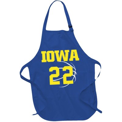 IOWA 22 Jersey 22 Golden Yellow Sports Team Jersey Number Apron