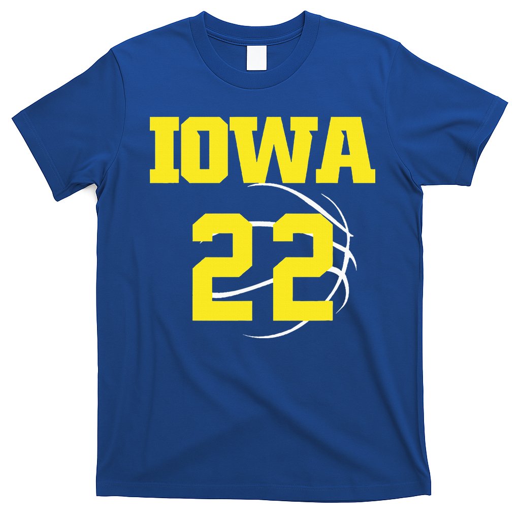 IOWA 22 Jersey 22 Golden Yellow Sports Team Jersey Number T-Shirt
