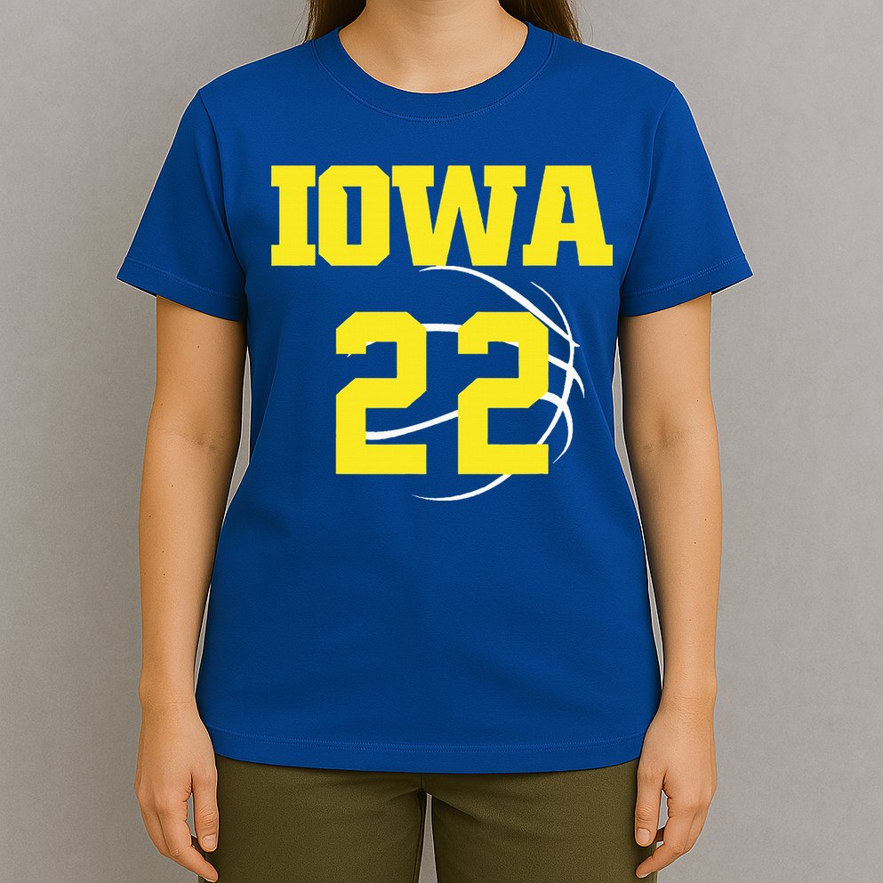 IOWA 22 Jersey 22 Golden Yellow Sports Team Jersey Number T-Shirt