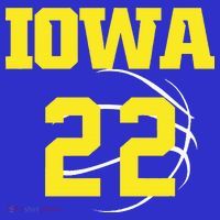 IOWA 22 Jersey 22 Golden Yellow Sports Team Jersey Number Tall T-Shirt