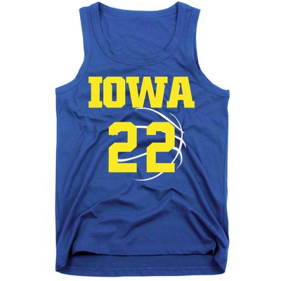 IOWA 22 Jersey 22 Golden Yellow Sports Team Jersey Number Tank Top