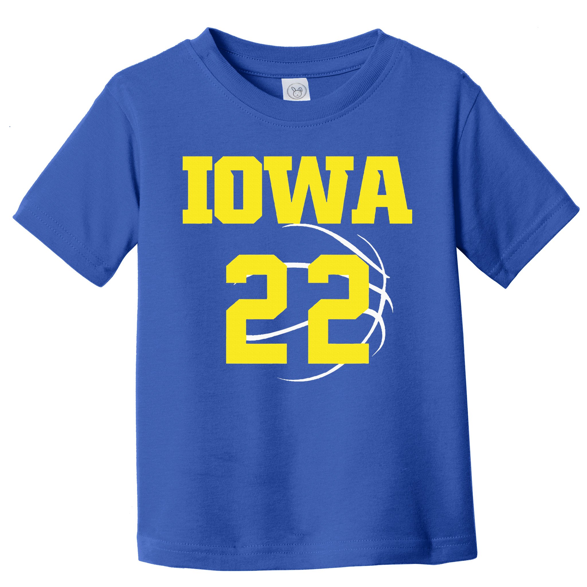 IOWA 22 Jersey 22 Golden Yellow Sports Team Jersey Number Toddler T-Shirt