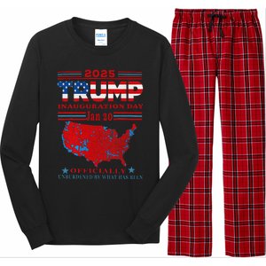 Inauguration 2025 Ly Unburdened Trump 47th President Long Sleeve Pajama Set