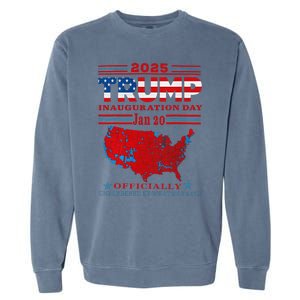 Inauguration 2025 Ly Unburdened Trump 47th President Garment-Dyed Sweatshirt