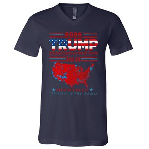 Inauguration 2025 Ly Unburdened Trump 47th President V-Neck T-Shirt