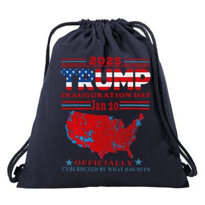 Inauguration 2025 Ly Unburdened Trump 47th President Drawstring Bag