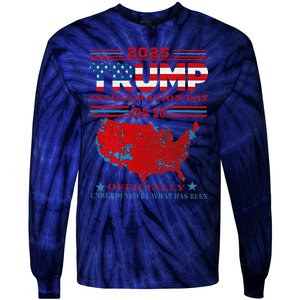 Inauguration 2025 Ly Unburdened Trump 47th President Tie-Dye Long Sleeve Shirt