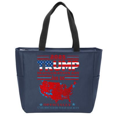 Inauguration 2025 Ly Unburdened Trump 47th President Zip Tote Bag