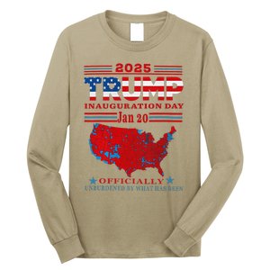 Inauguration 2025 Ly Unburdened Trump 47th President Long Sleeve Shirt