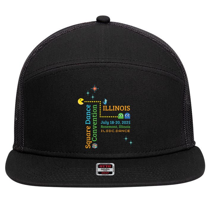 Ilsdc 2025 Square Dance Convention 7 Panel Mesh Trucker Snapback Hat