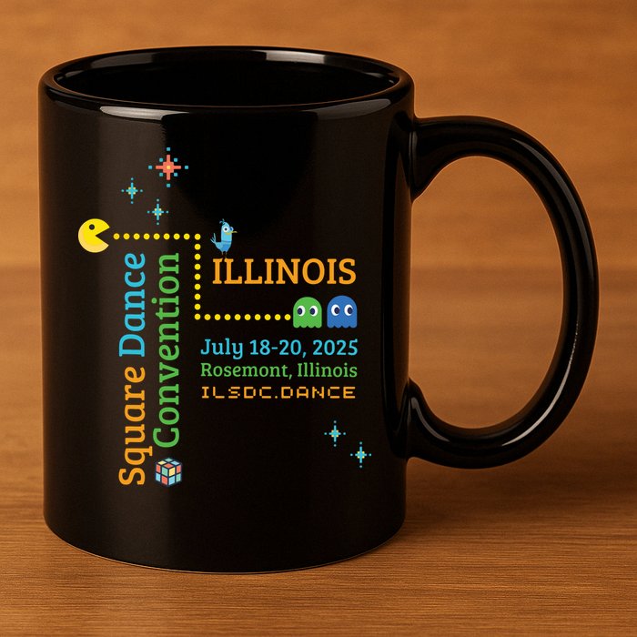 Ilsdc 2025 Square Dance Convention 11oz C Handle Ceramic Mug