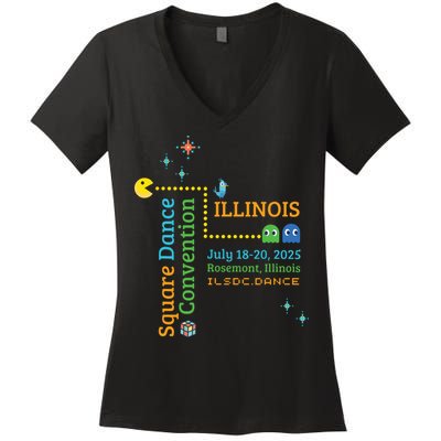 Ilsdc 2025 Square Dance Convention Women's V-Neck T-Shirt