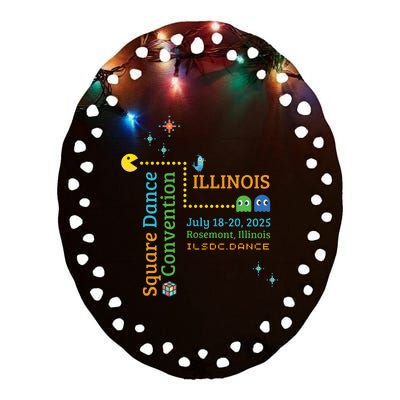 Ilsdc 2025 Square Dance Convention Ceramic Oval Ornament