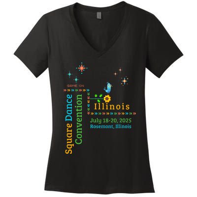 Ilsdc 2025 Square Dance Convention Women's V-Neck T-Shirt