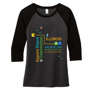 Ilsdc 2025 Square Dance Convention Women's Tri-Blend 3/4-Sleeve Raglan Shirt