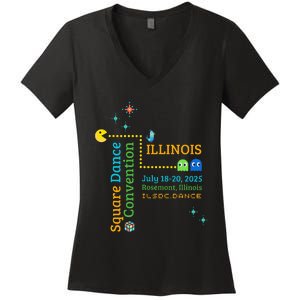 Ilsdc 2025 Square Dance Convention Women's V-Neck T-Shirt