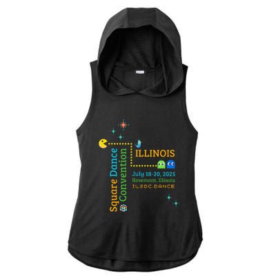 Ilsdc 2025 Square Dance Convention Ladies PosiCharge Tri-Blend Wicking Draft Hoodie Tank