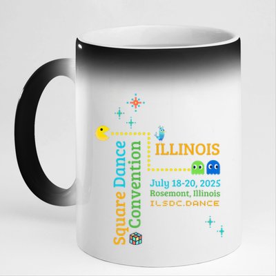 Ilsdc 2025 Square Dance Convention 11oz Black Color Changing Mug