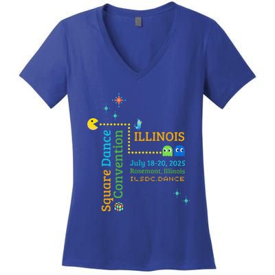 Ilsdc 2025 Square Dance Convention Women's V-Neck T-Shirt