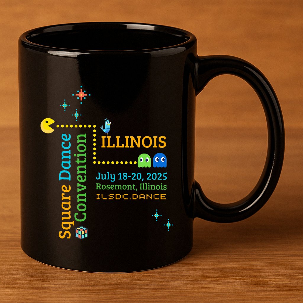 Ilsdc 2025 Square Dance Convention 11oz C Handle Ceramic Mug