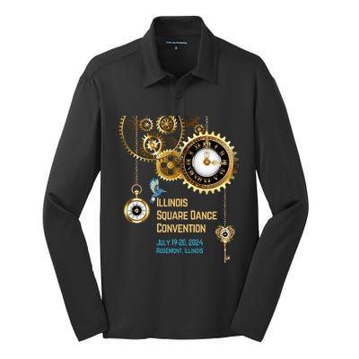 ILSDC 2024 Square Dance Convention Silk Touch Performance Long Sleeve Polo