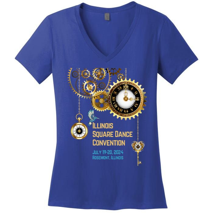 ILSDC 2024 Square Dance Convention Women's V-Neck T-Shirt