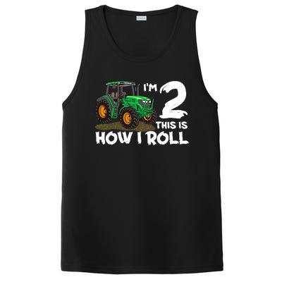 IM 2 This Is How I Roll Tractor 2 Year Old Birthday Farming PosiCharge Competitor Tank