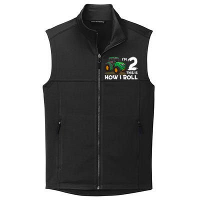 IM 2 This Is How I Roll Tractor 2 Year Old Birthday Farming Collective Smooth Fleece Vest