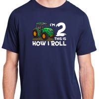 IM 2 This Is How I Roll Tractor 2 Year Old Birthday Farming Adult ChromaSoft Performance T-Shirt