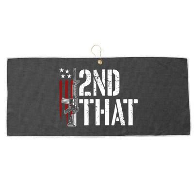 I 2nd That Second Adt Gun Rights Ar15 Owner Patriotic Gift Large Microfiber Waffle Golf Towel