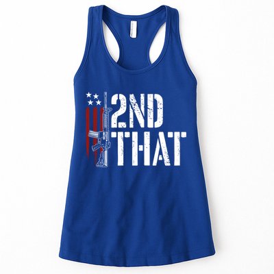I 2nd That Second Adt Gun Rights Ar15 Owner Patriotic Gift Womens Tank Top