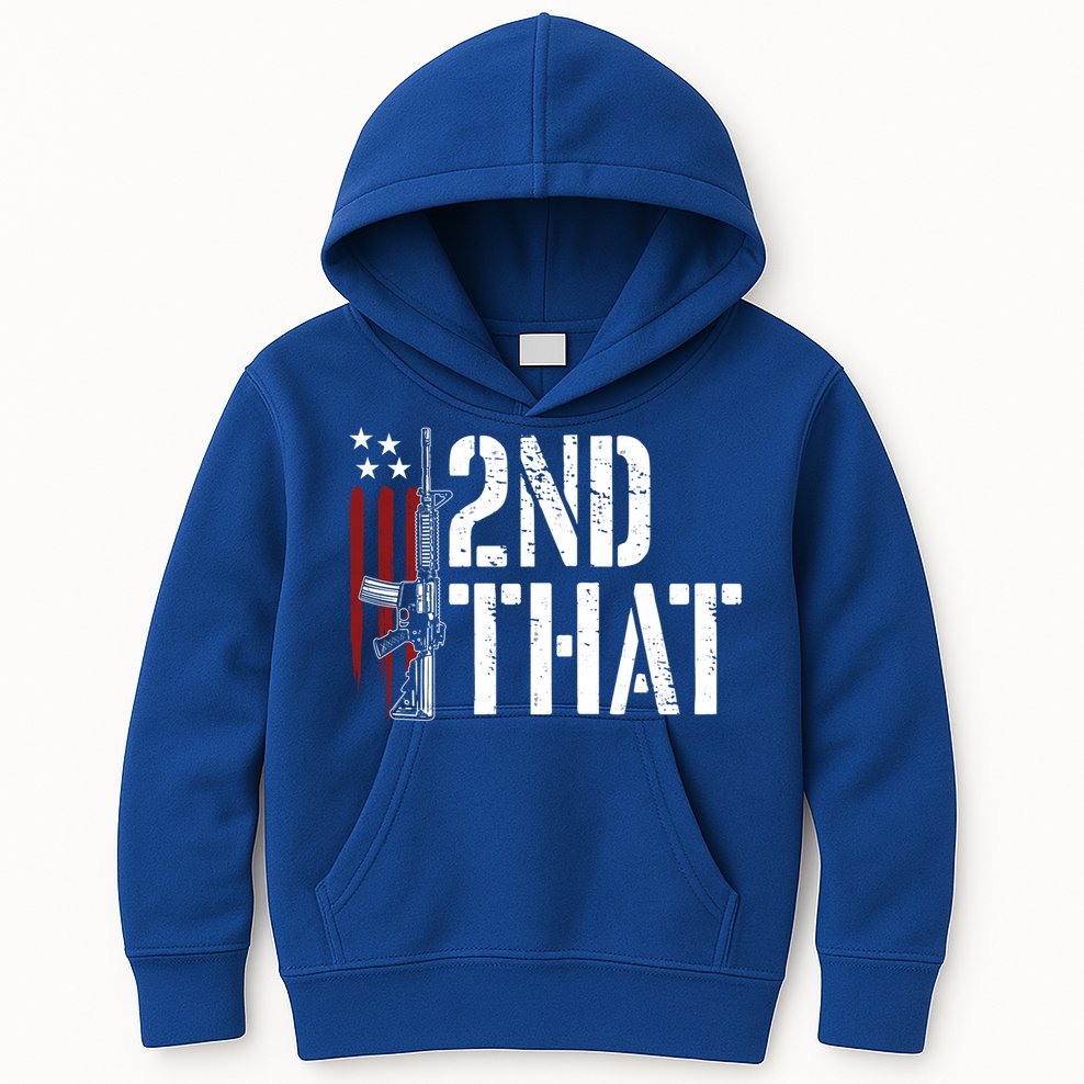 I 2nd That Second Adt Gun Rights Ar15 Owner Patriotic Gift Kids Hoodie