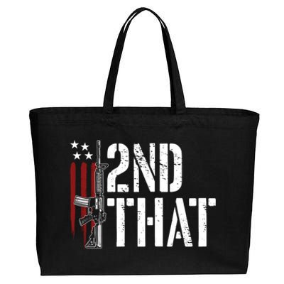 I 2nd That Second Adt Gun Rights Ar15 Owner Patriotic Gift Cotton Canvas Jumbo Tote