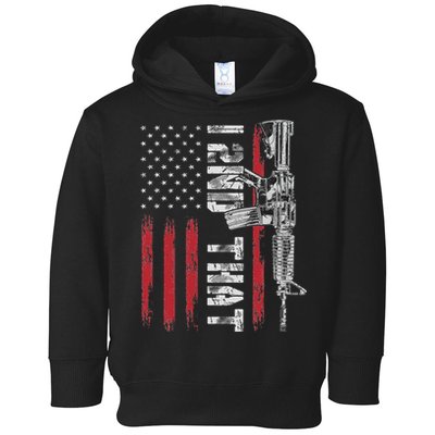 I 2nd That Second Amendment Pro Gun American Flag Patriotic Toddler Hoodie