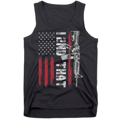 I 2nd That Second Amendment Pro Gun American Flag Patriotic Tank Top