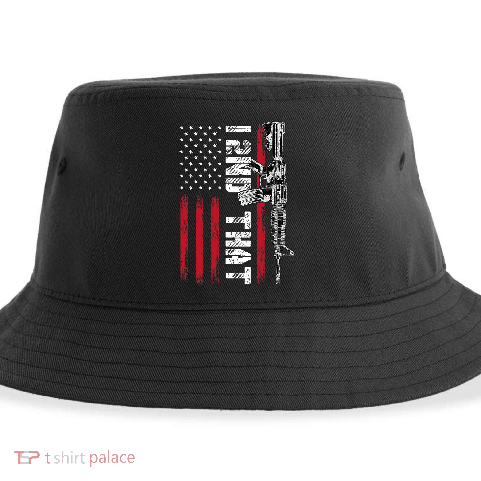 I 2nd That Second Amendment Pro Gun American Flag Patriotic Sustainable Bucket Hat