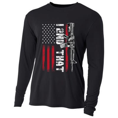 I 2nd That Second Amendment Pro Gun American Flag Patriotic Cooling Performance Long Sleeve Crew