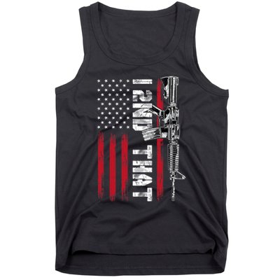 I 2nd That Second Amendment Pro Gun American Flag Patriotic Tank Top